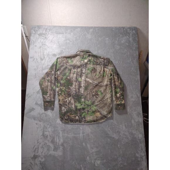 Cabelas Realtree Mens Button Down Shirt and Cargo Pants Hunting Outfit Sz L (38) - Picture 2 of 16
